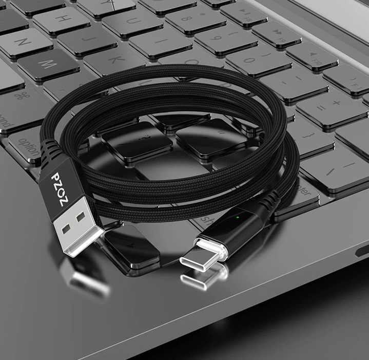 Magnetic Micro USB, Type C, Lightning to USB Cable